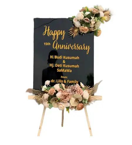 Papan Bunga Akrilik Bocor